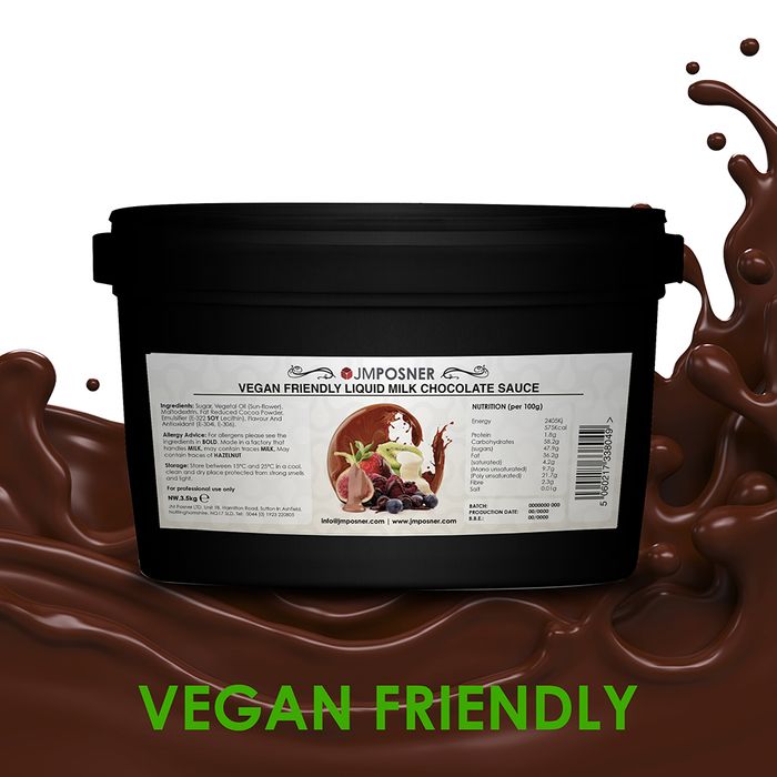  Vegan Friendly Liquid Chocolate Flavour Sauce 3.5KG