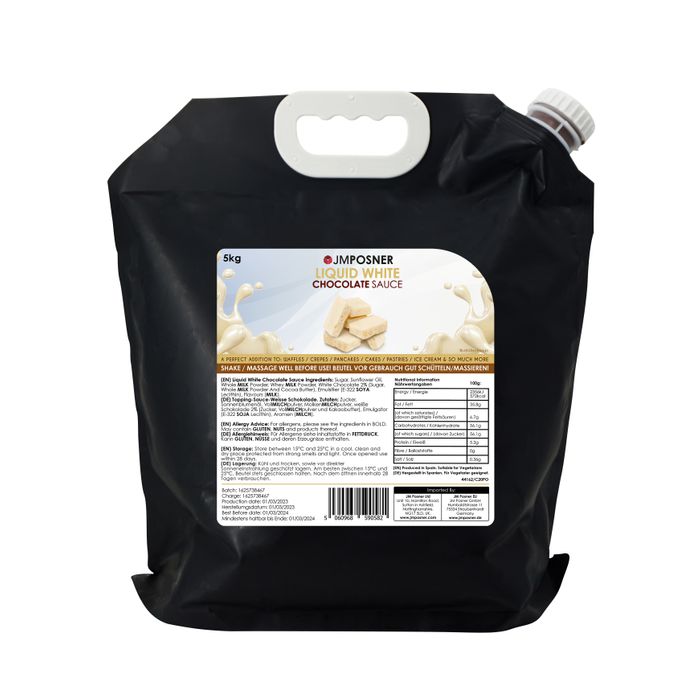  Liquid White Chocolate Sauce 5kg Bag