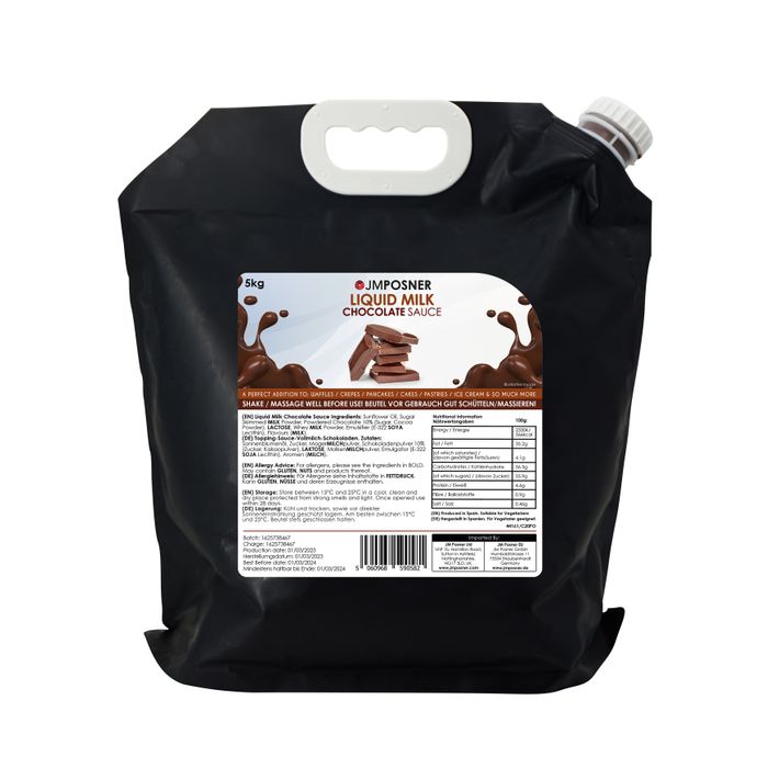 Liquid Milk Chocolate Sauce 5kg Bag