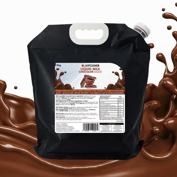 Liquid Milk Chocolate Sauce 5kg Bag