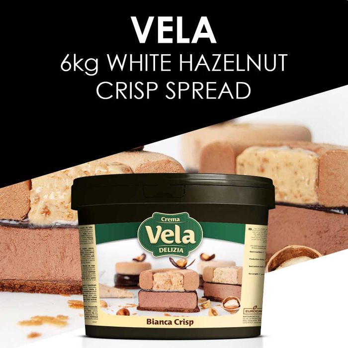 White Chocolate Hazelnut Crispy Spread - Vela 
