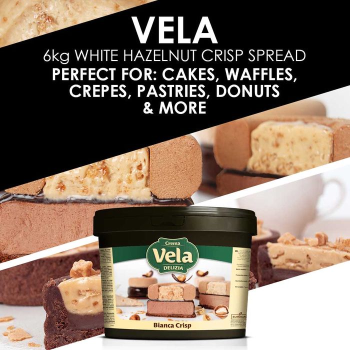 White Chocolate Hazelnut Crispy Spread - Vela 