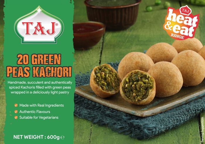 Moong Dal Kachori (Pastry filled with spiced mung beans) / Green Pea Kachori (Pastry filled with spiced green peas)