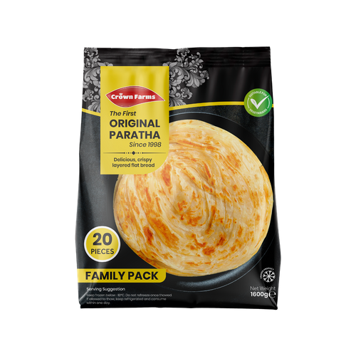 Crown Farms Plain Paratha Family Pack 20pcs