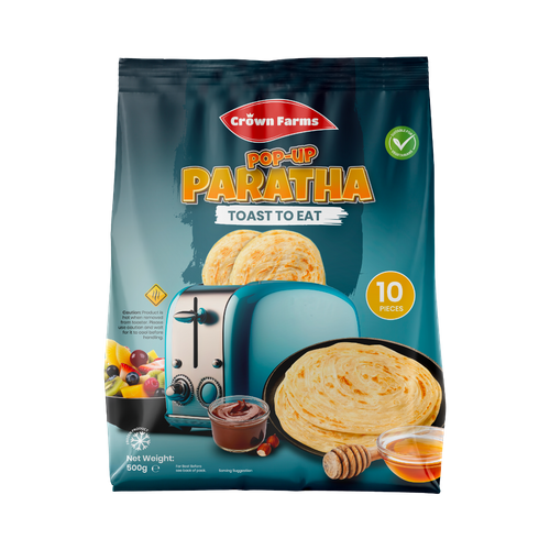 Crown Farms Pop Up Paratha 10pcs