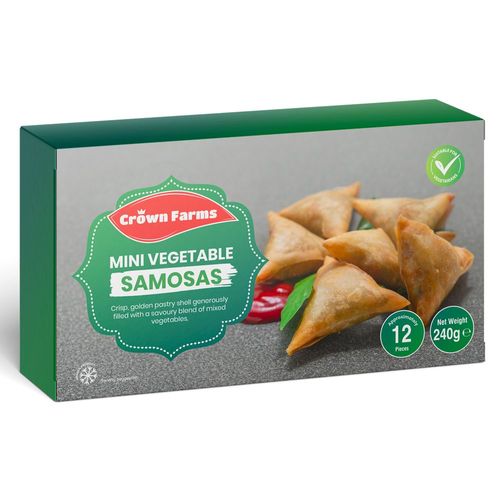 Crown Farms Mini vegetable Somosa 12pcs