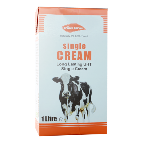 Crown Farms Single Cream UHT 1 Litre