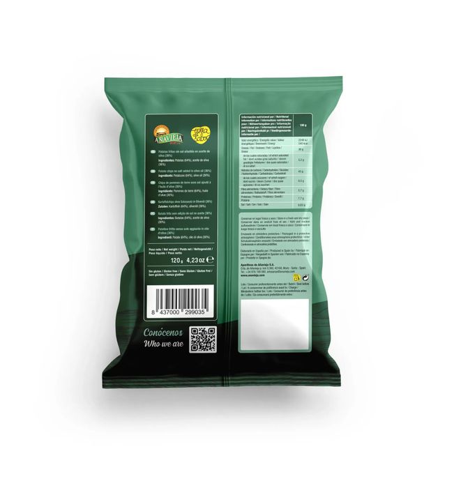 Potato Chips No Salt Added in Olive Oil