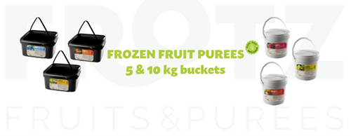FROZEN FRUIT PUREE 100% FRUIT - 5kg buckets