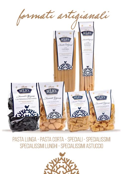 daily line; artisanal line; flavoured artisanal line and organic line