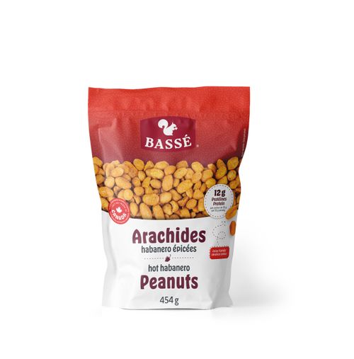 Bassé Hot Habanero Peanuts 454 g