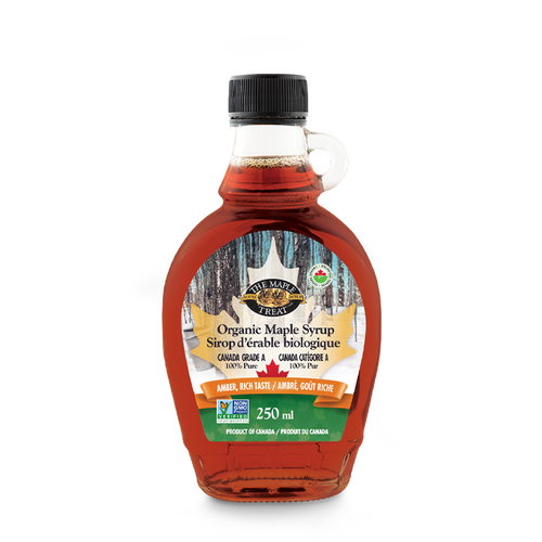 Pure Organic Maple Syrup, Canada Grade A, Amber - Rich taste