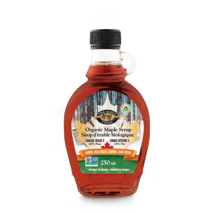 Pure Organic Maple Syrup, Canada Grade A, Amber - Rich taste - IFE 2027