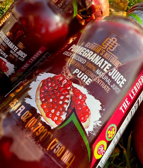 POMEGRANATE EXCLUSIVE LINE / 100% ORGANIC PURE JUICE