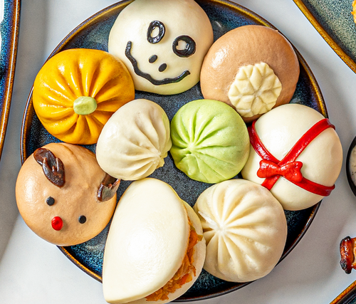 Steamed Bao Buns with Innovative Fillings & Shaped Options