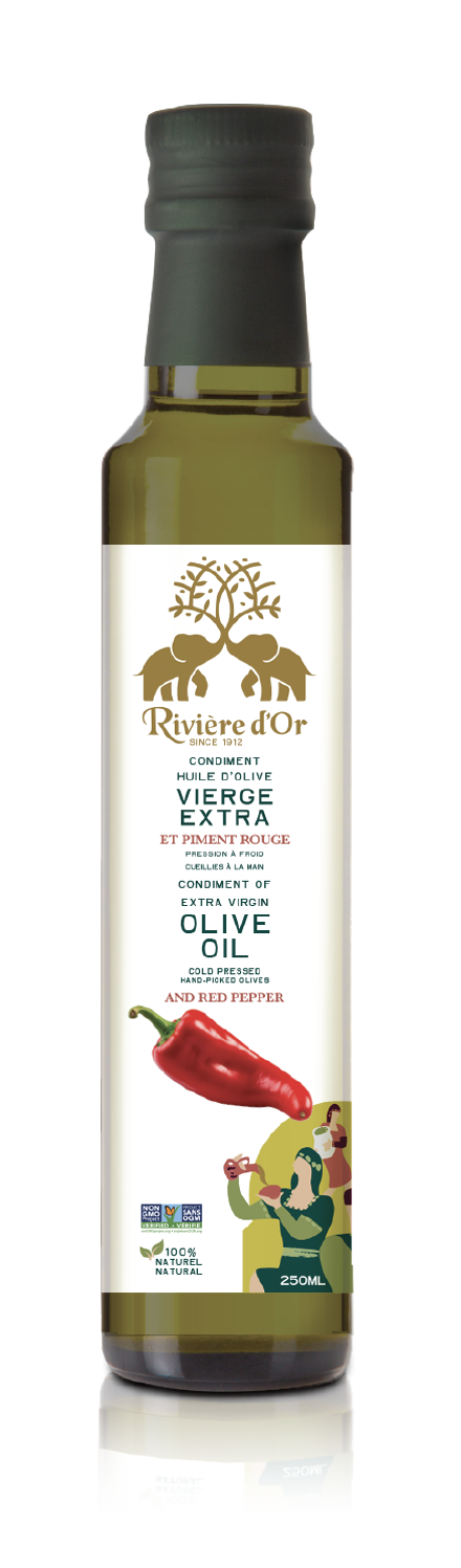 Flavoured extra virgin olive oil