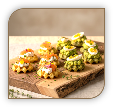 Ready-to-fill Mini Vegetable Waffle