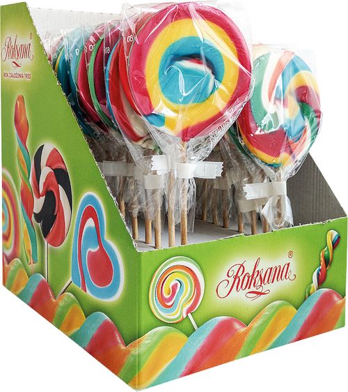 Round Lollipop 60g fruit flavour 