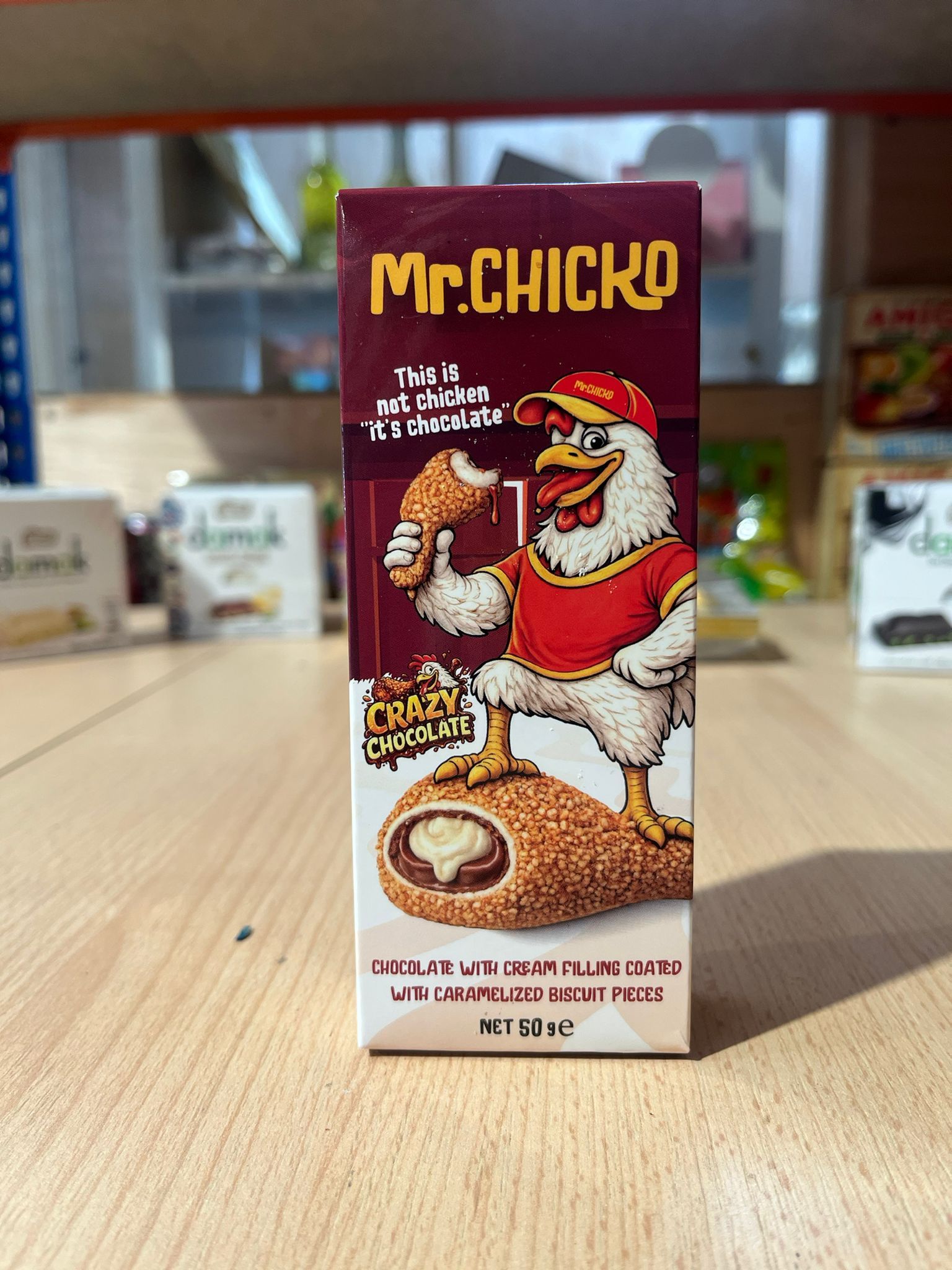 Mr. CHICKO Chicken Shaped VIRAL CHOCOLATE 12 Pieces Box