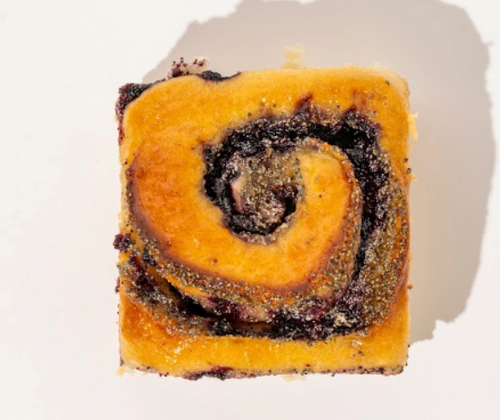 Vegan Blueberry Poppy Seed Schnecke