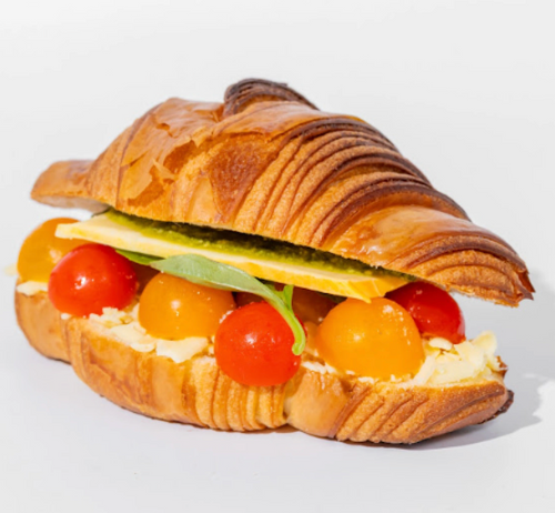 Cherry Tomatoes and Cheese Croissant