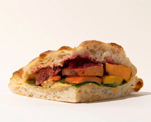 Sweet Potato and Cranberry Tasche