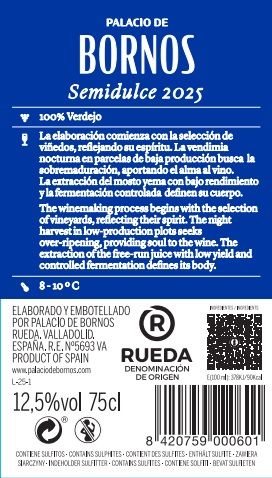 Palacio de Bornos Verdejo Semidulce