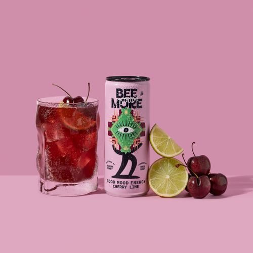 BEEMORE Functional Energy Drink – Cherry Lime 