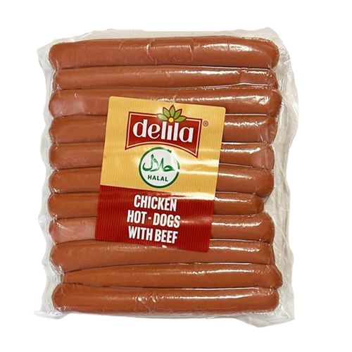 DELILA HALAL CHICKEN HOT DOGS 