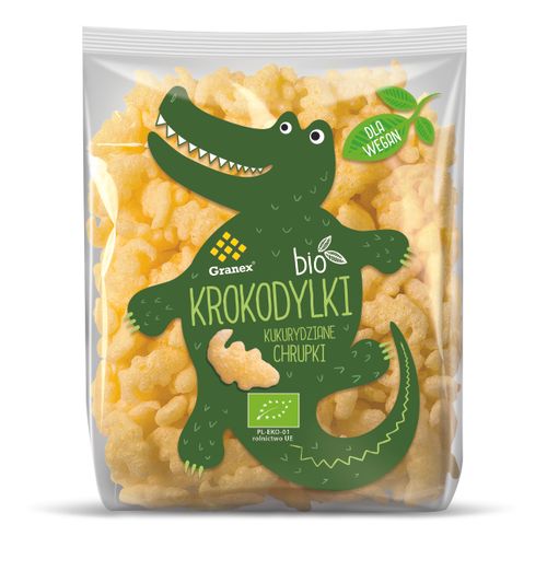 Bio Corn puffs Crocodiles