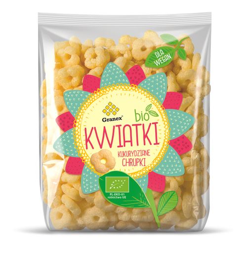 Bio Corn puffs Flowers