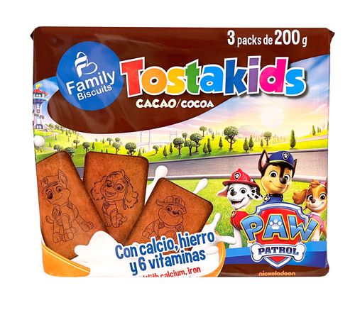 TOSTAKIDS COCOA PAW PATROL FB 600G