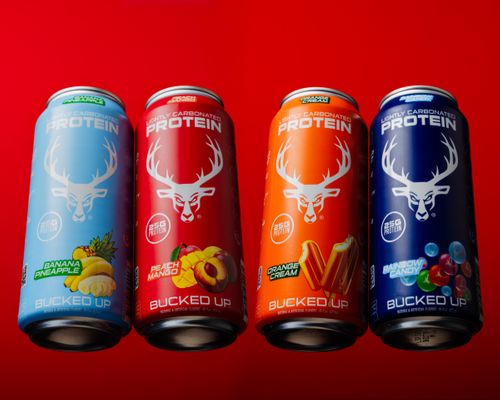 Bucked Up's Lightly Carbonated Protein Drinks