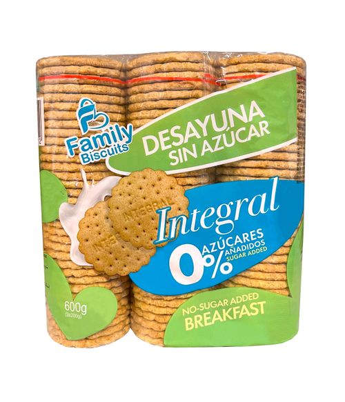 WHOLE-GRAIN MARIA 0% ADDED SUGAR FB 600G