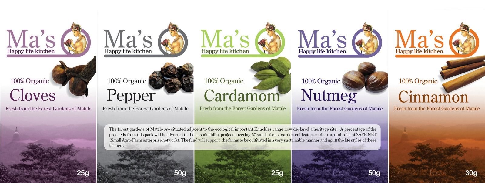 Organic and Conventional spices