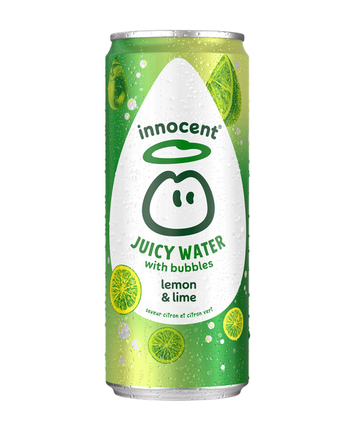 innocent Juicy Water with bubbles -  lemon & lime