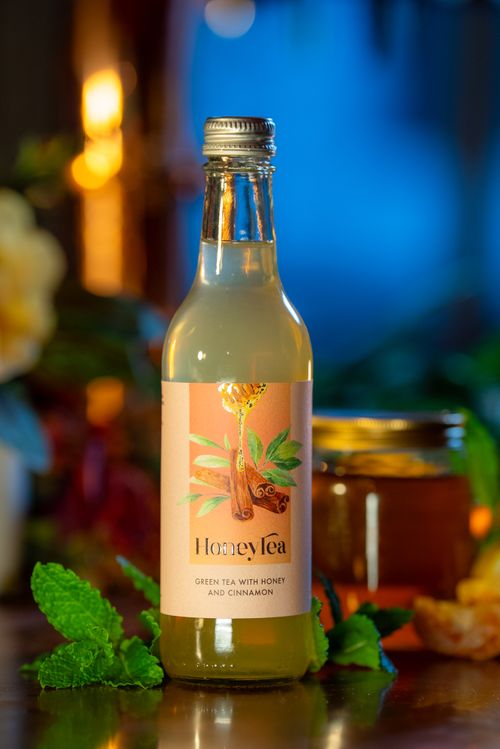 Green Tea with Honey and Cinnamon - Bottle