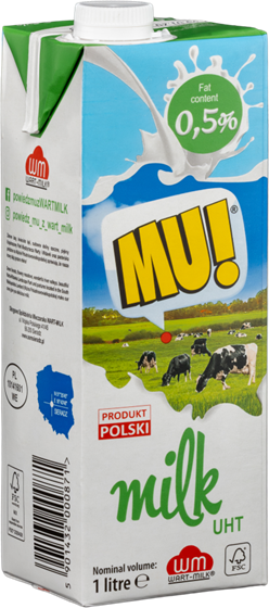 UHT Milk 0,5% 1L MU!