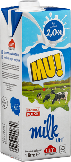 UHT Milk 2,0% 1L MU!
