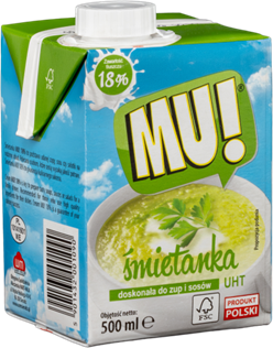 UHT Cream 18% 0,5L MU!