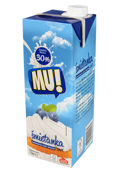 UHT Cream 30% 1L MU!