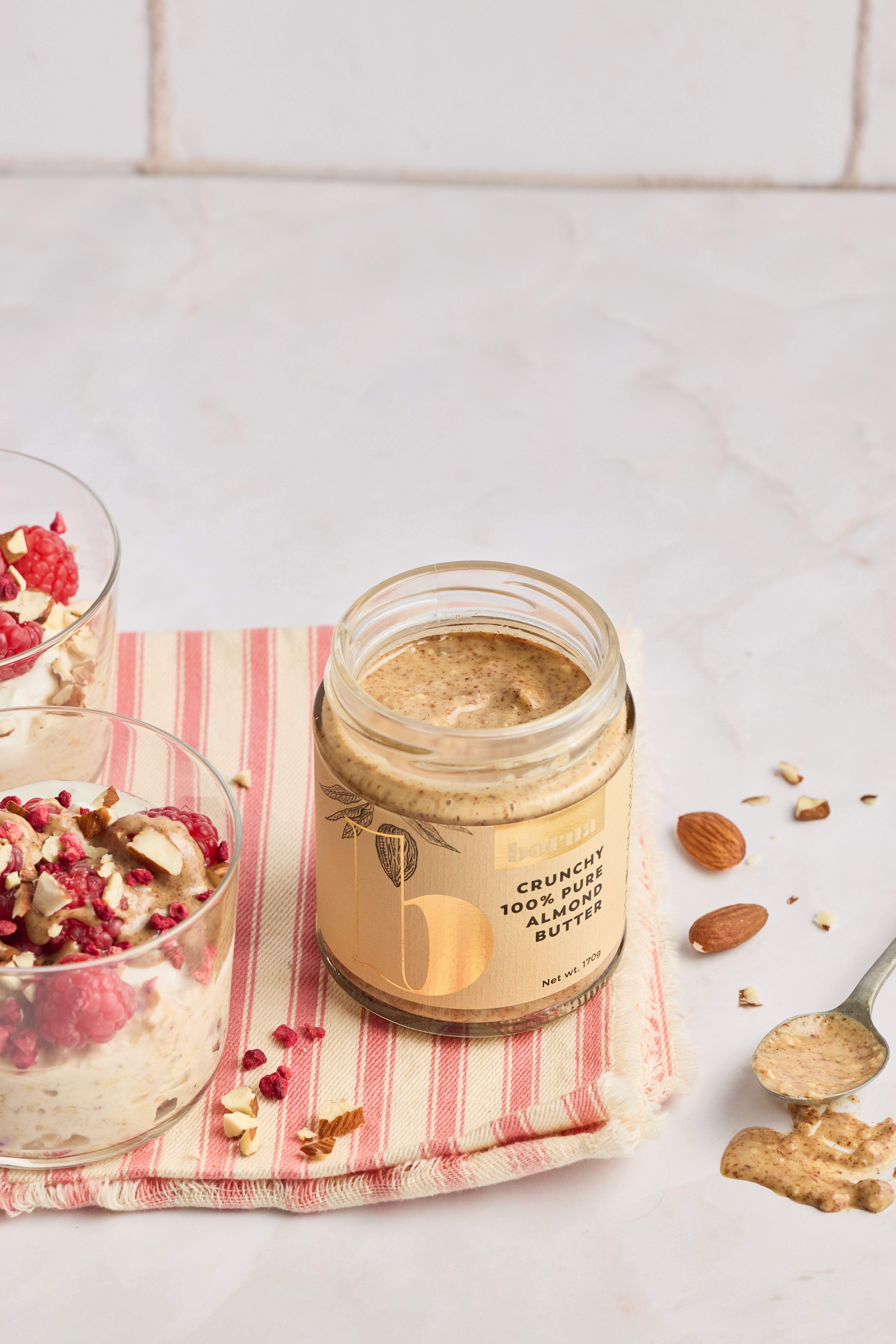CRUNCHY 100% PURE ALMOND BUTTER