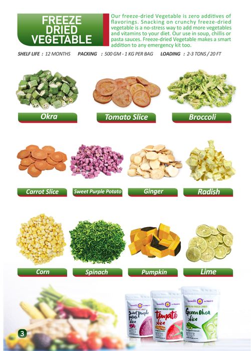 Freeze Dried Fruits & Vegetables