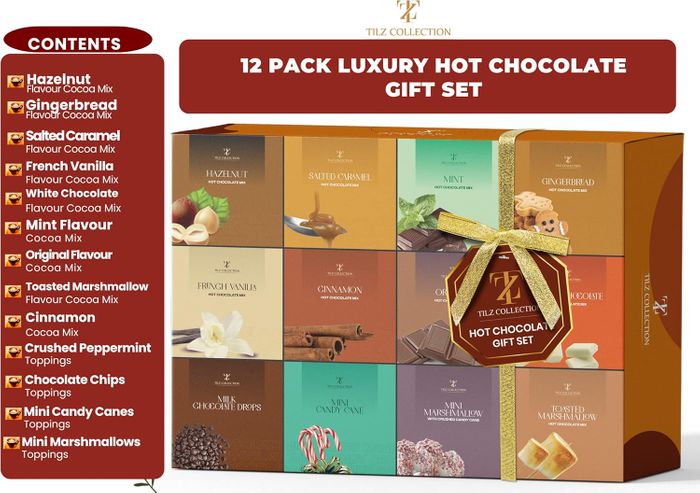 12 Pack Hot Chocolate Gift Set