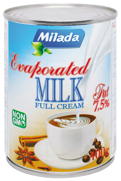 Evaporated sterilized milk full cream