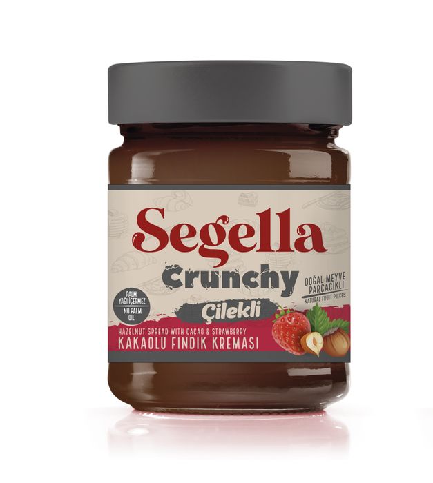 Segella Crunchy Hazelnut Spread with Strawberry Pieces