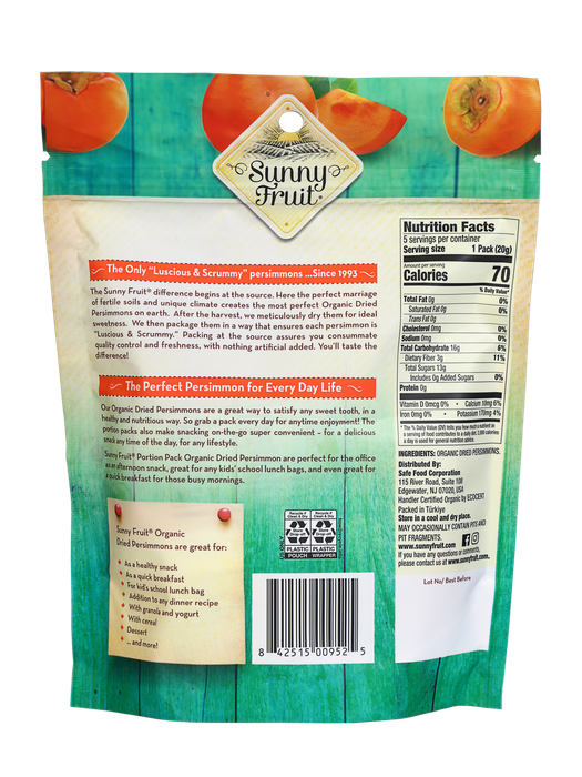 ORGANIC DRIED PERSIMMONS