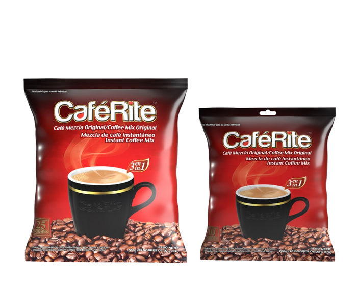 CafeRite Instant Coffee Mix 3IN1 - 10S, 25S, 50S & 100S