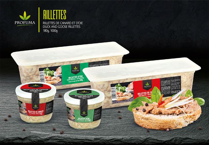 Rillettes and crckling cream of duck and goose