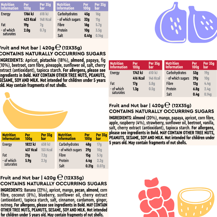 Fruit & Nuts – 100% Natural ingredients
